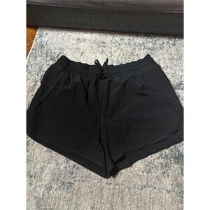 90 Degree By Reflex Black Athletic Shorts‎ Womens Size M Lined Drawstring Waist